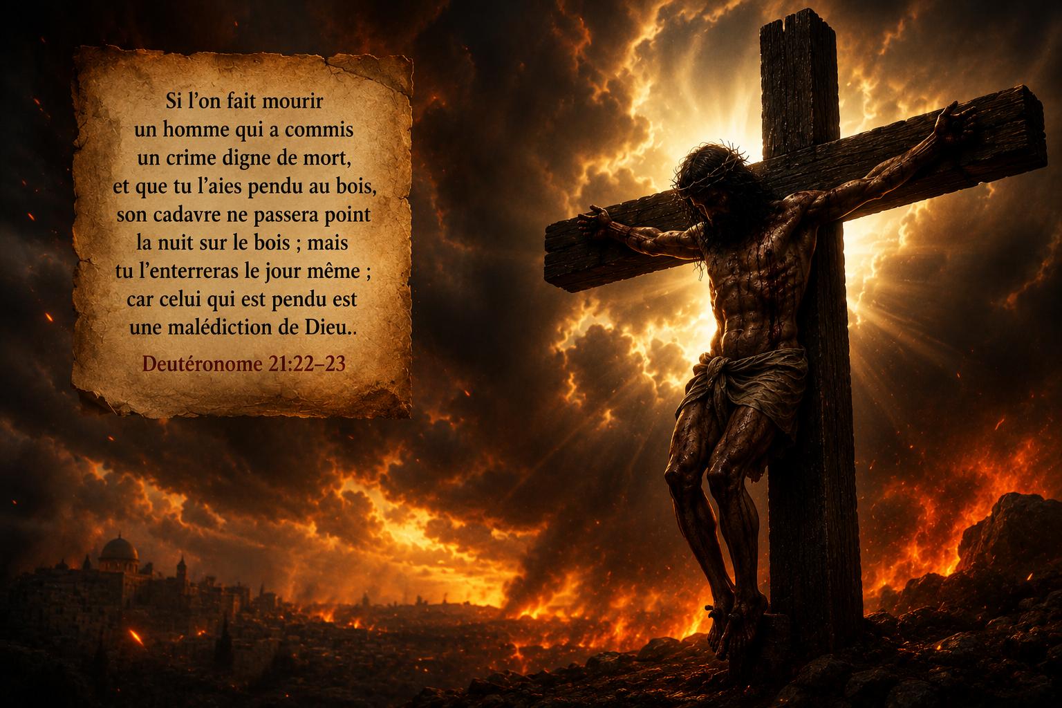 Jésus est-il maudit selon Deutéronome 21:23 ?