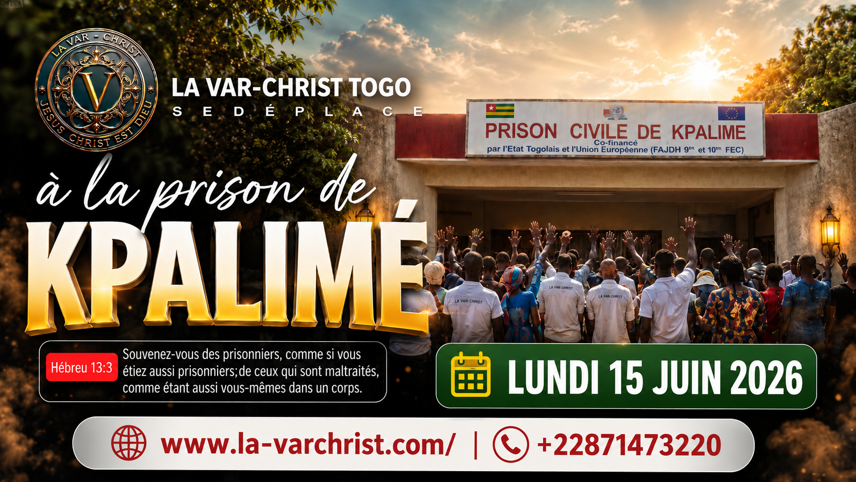 LA VAR-CHRIST TOGO SE DÉPLACE À LA PRISON DE KPALIMÉ