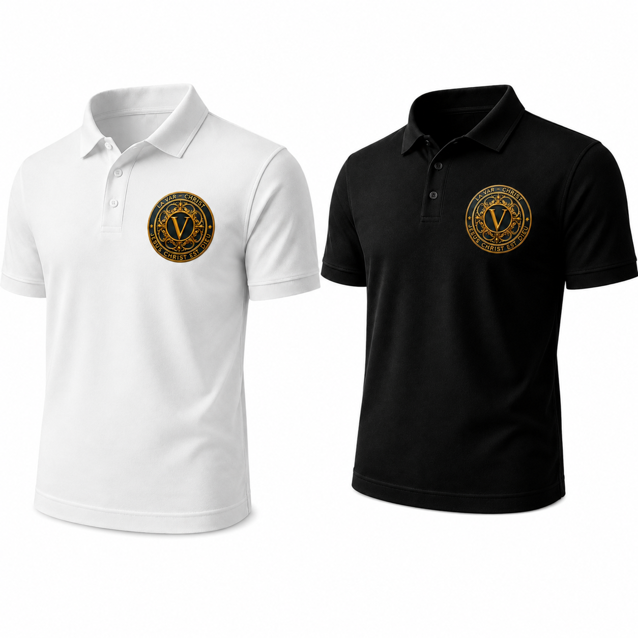 Polo VAR-CHRIST Adulte Unisexe – Noir