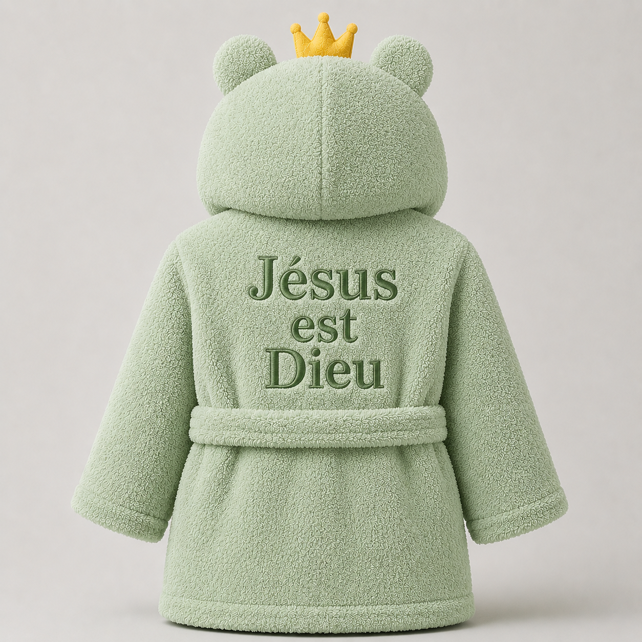 PEIGNOIR CHRÉTIEN ENFANT – ÉDITION PREMIUM « JÉSUS EST DIEU — photo 1